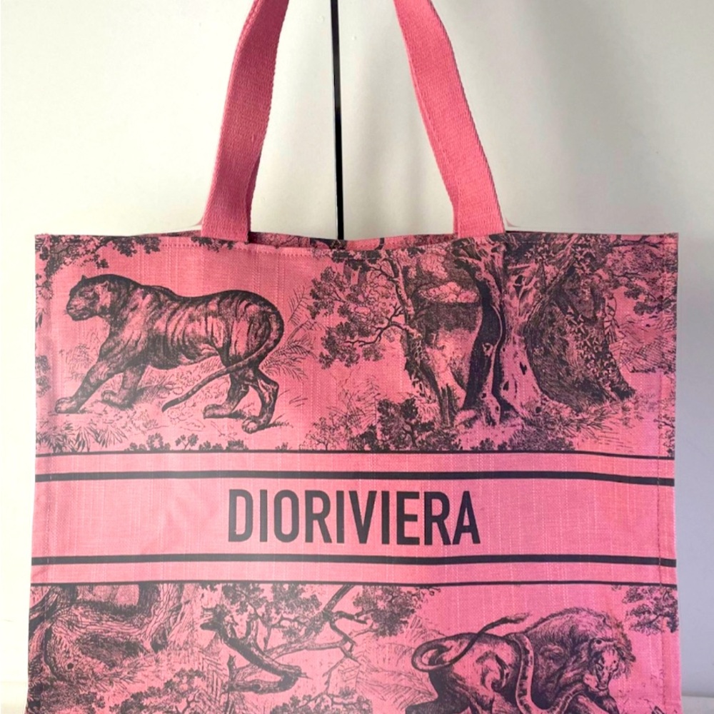 Dior Pink Gray Tote